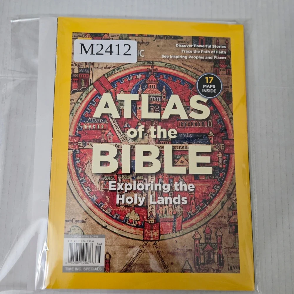 National Geographic Atlas of the Bible Exploring the Holy Lands Magazine Maps